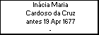 Incia Maria Cardoso da Cruz