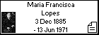 Maria Francisca Lopes