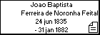 Joao Baptista Ferreira de Noronha Feital