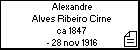 Alexandre Alves Ribeiro Cirne